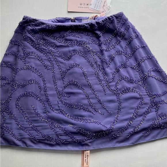 Oh Polly Lavender Sequin Mini Skirt - Picture 6 of 9